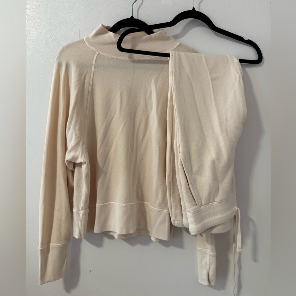 Unsubscribed Matching Set – French Terry Mock Neck Sweatshirt + Joggers (XS/S)